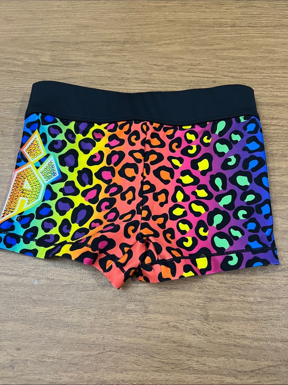 Rebel Athletic Cheer Athletics cheetah print shorts size YL - Picture 5 of 10